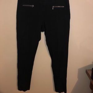 The best work pants! Little zippers in the front.